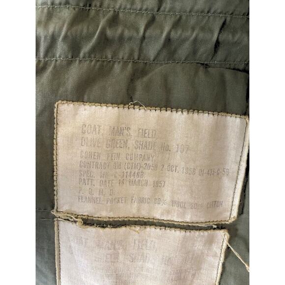 Vintage US Army Field Jacket M51 1958 Vietnam Size XS Oversized Vintage Green - Picture 13 of 16